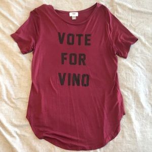 VOTE FOR VINO tee